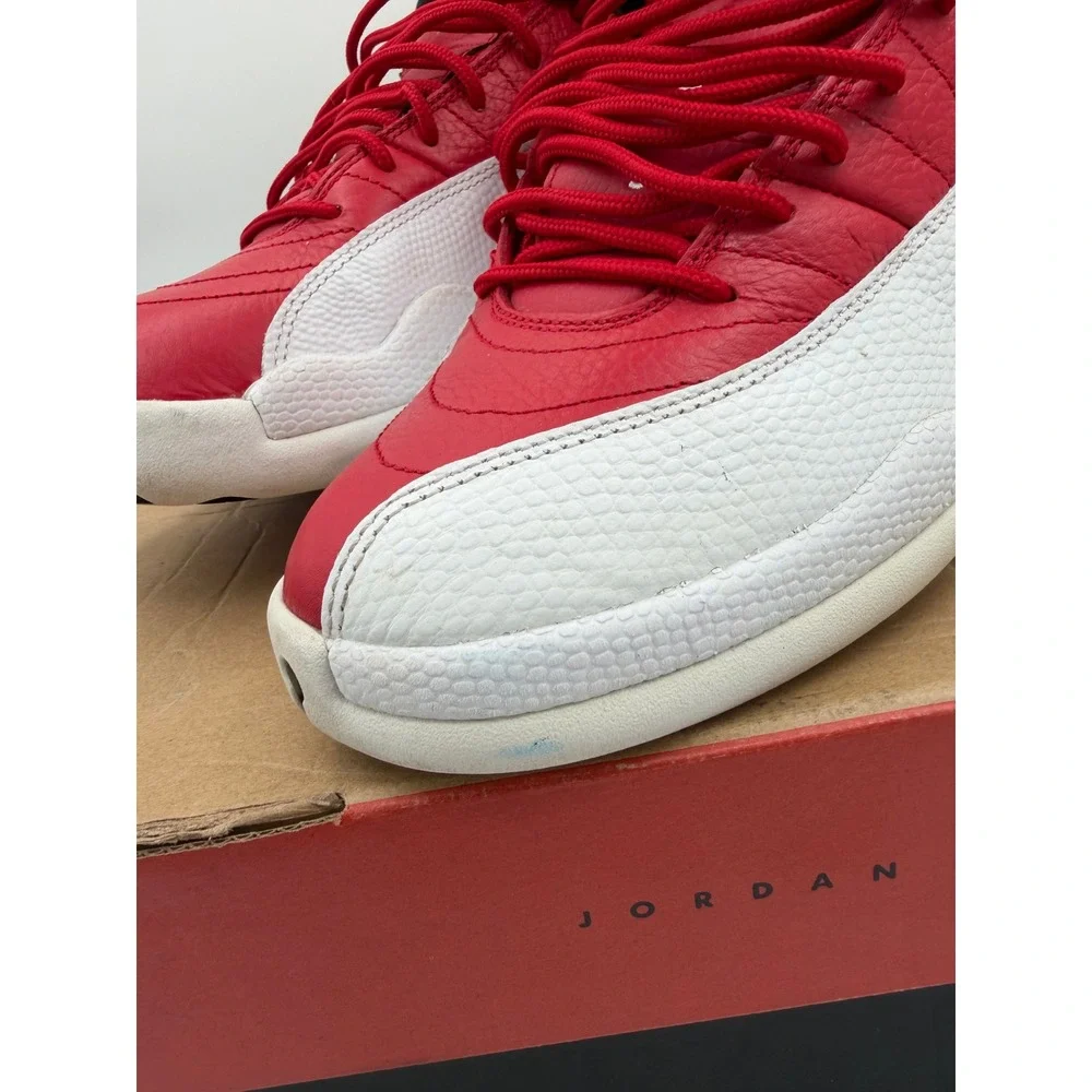 Air Jordan 12 Retro Gym Red White Black 130690-600 Mens Size 9 Basketball Shoes